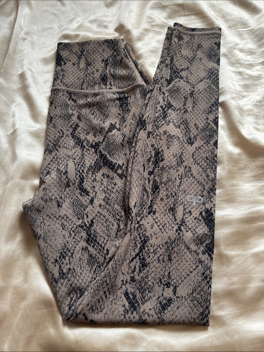 Alo Yoga Snake Print Leggings - Brown & Black XS
